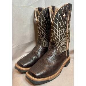 Justin Men’s Brown Western Work Boots 13D